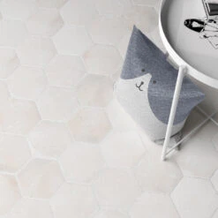 Croft White Hexagon Tile 6 Croft White Hexagon Tile -Decor Surface Shop 114717 2