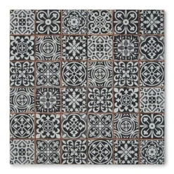 Tapestry Black Patterned Tile -Decor Surface Shop 13619 b
