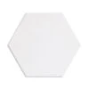Mono White Hexagon Tile