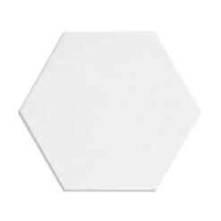 Mono White Hexagon Tile
