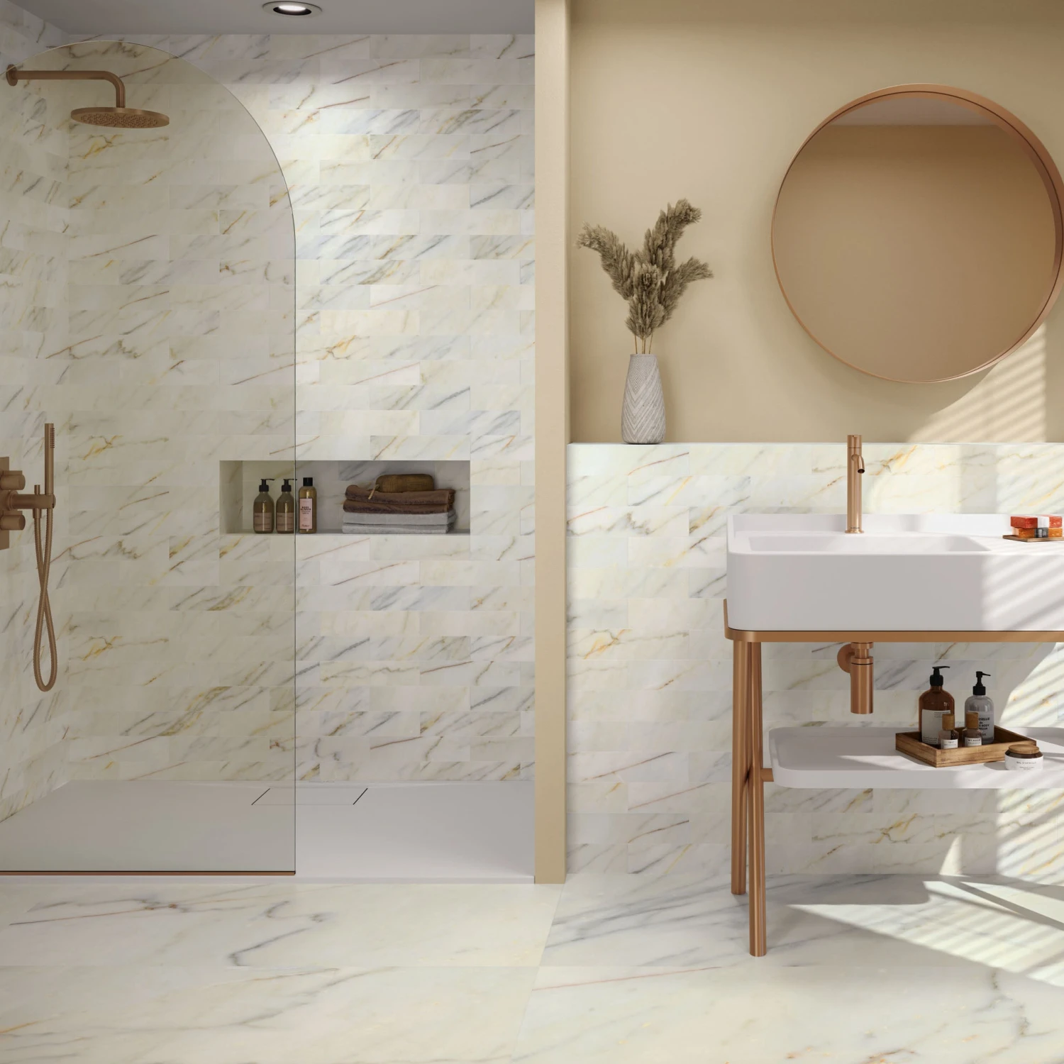 Amber Brick Wall Tile 1 Amber Brick Wall Tile