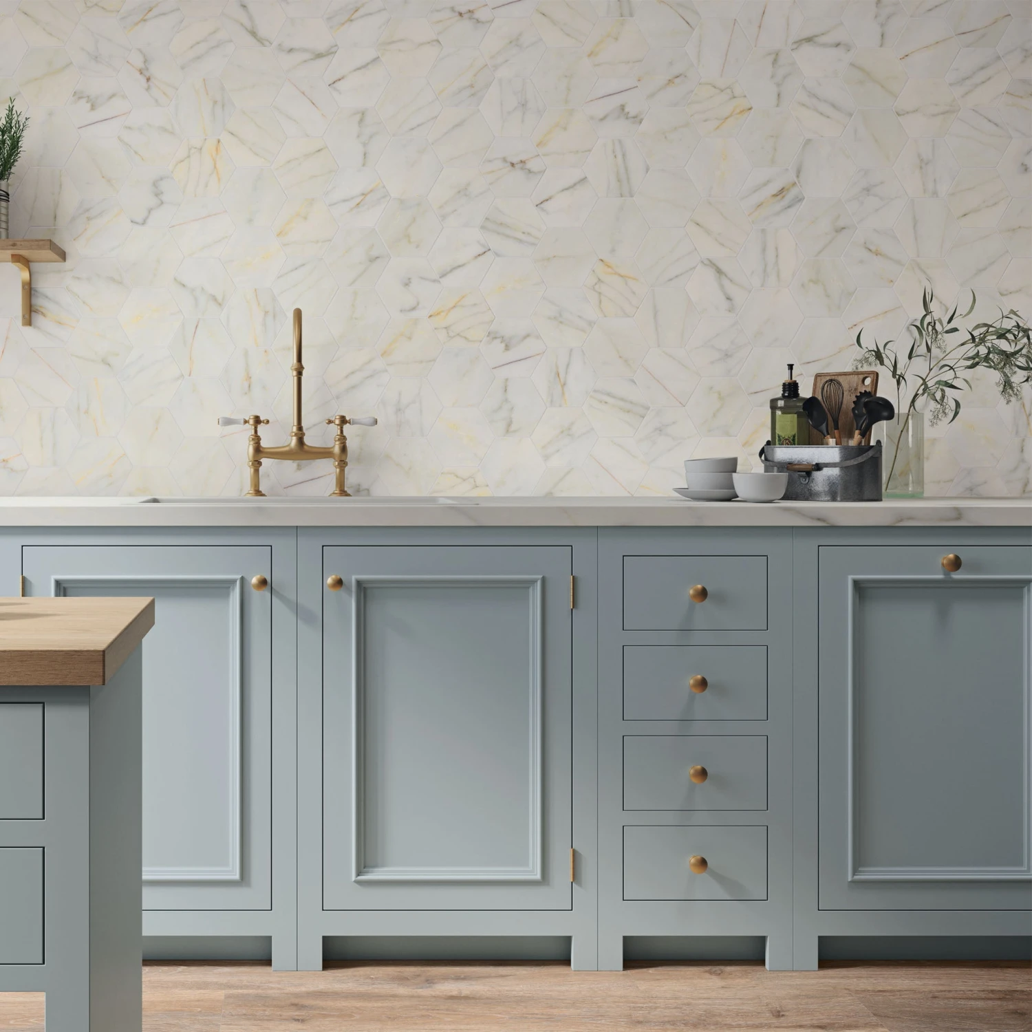 Amber Hexagon Wall Tile 3 Amber Hexagon Wall Tile - Image 3