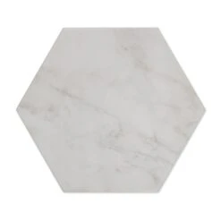 Atrium White Hex Hexagon Tile 7 Atrium White Hex Hexagon Tile -Decor Surface Shop AtriumWhiteHexSingle