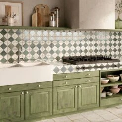 Auberge Green Patterned Tile 5 Auberge Green Patterned Tile -Decor Surface Shop Aurberge Green 02