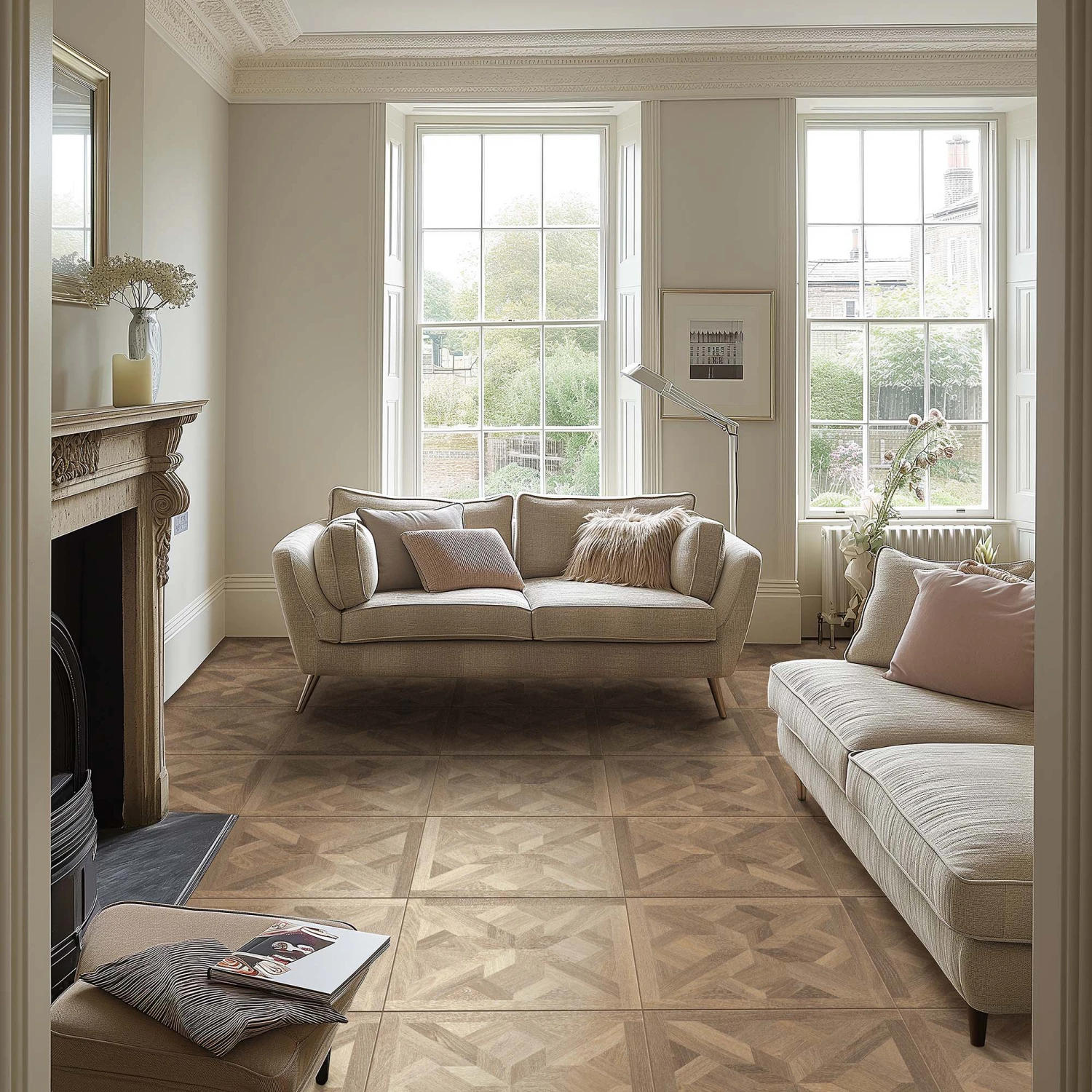 Avery Walnut Floor Tile 2 Avery Walnut Floor Tile - Image 2