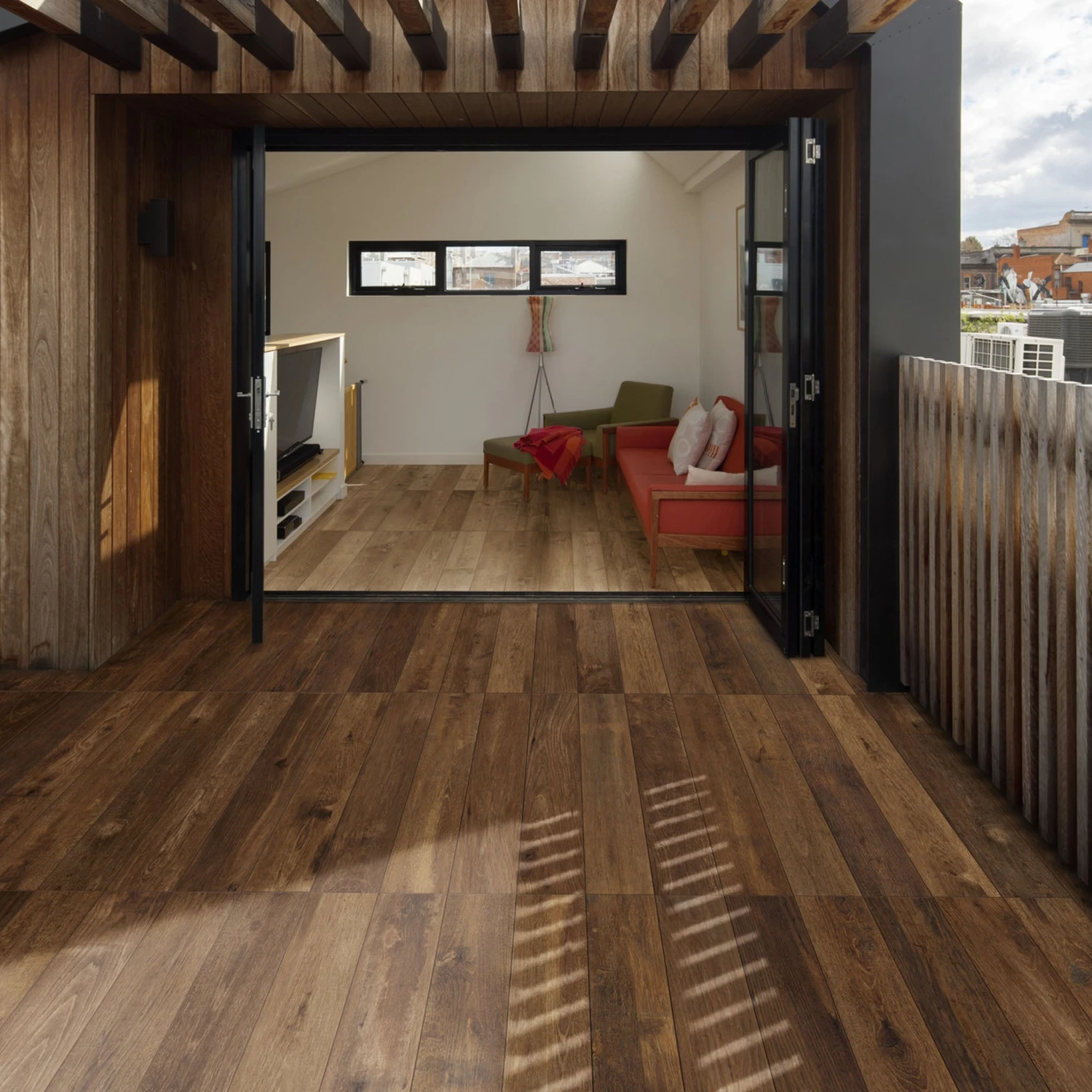 Bowdon Dark Wood Effect Tile 6 Bowdon Dark Wood Effect Tile - Image 6