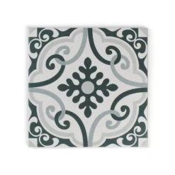 Casablanca Black Patterned Tile -Decor Surface Shop Casablanca Black 06