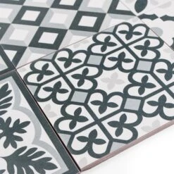 Casablanca Black Patterned Tile -Decor Surface Shop Casablanca Black 07