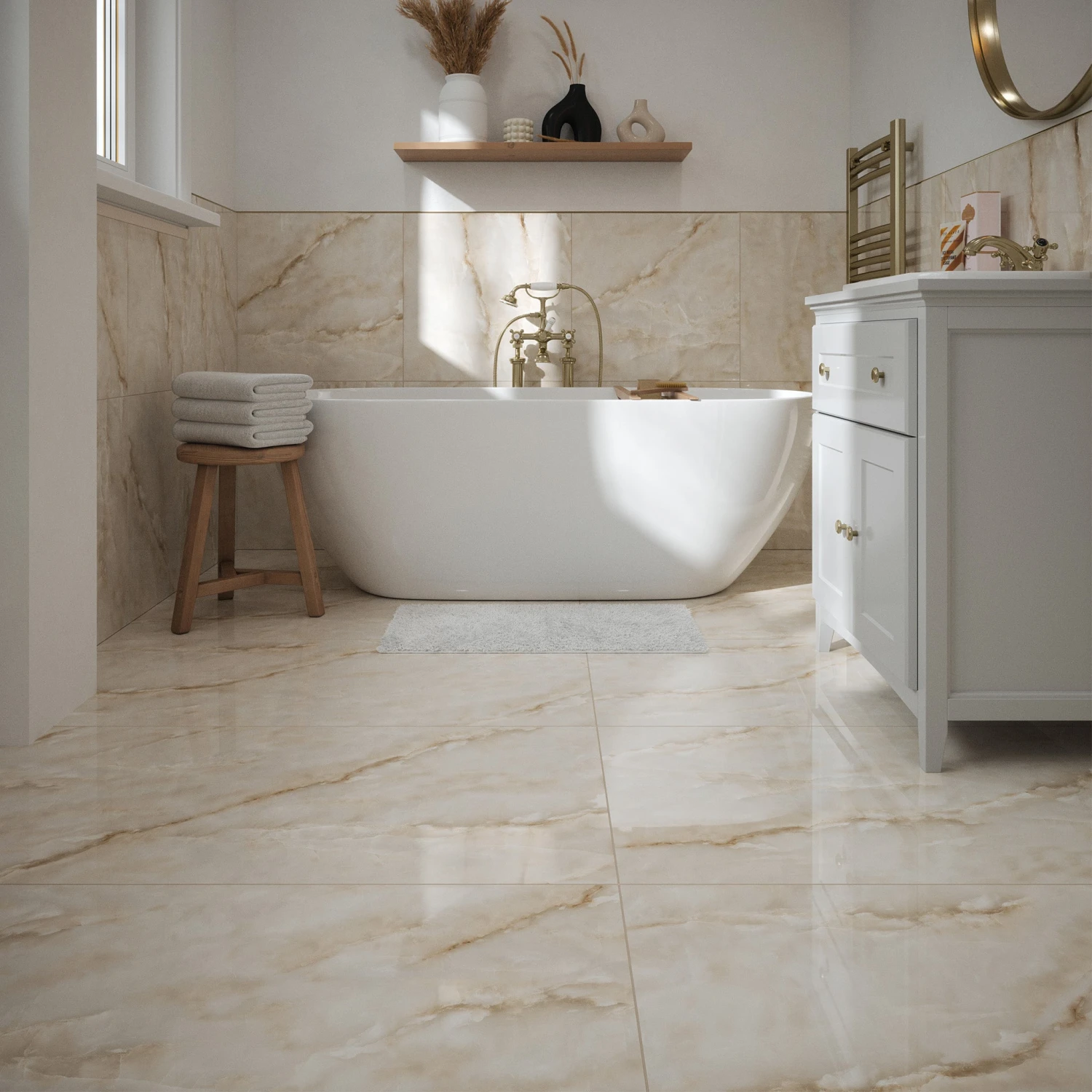 Destiny Pearl Polished Tile 3 Destiny Pearl Polished Tile - Image 3