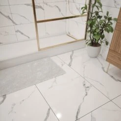 Destiny White Polished Tile -Decor Surface Shop Destiny White Polished 60x120 02