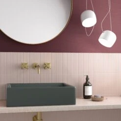 Fluted Pink Decor Wall Tile