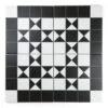 Harlow Black Patterned Tile