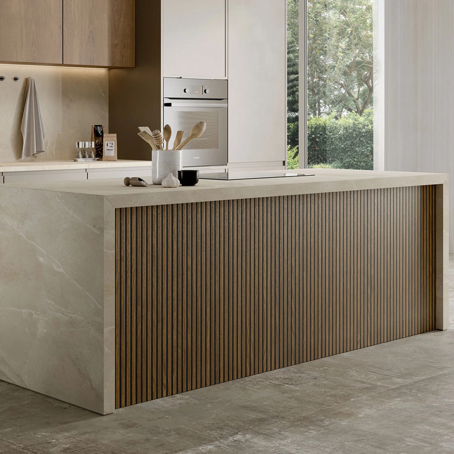 Kinfolk Walnut Slat Wood Wall Tile 1 Kinfolk Walnut Slat Wood Wall Tile