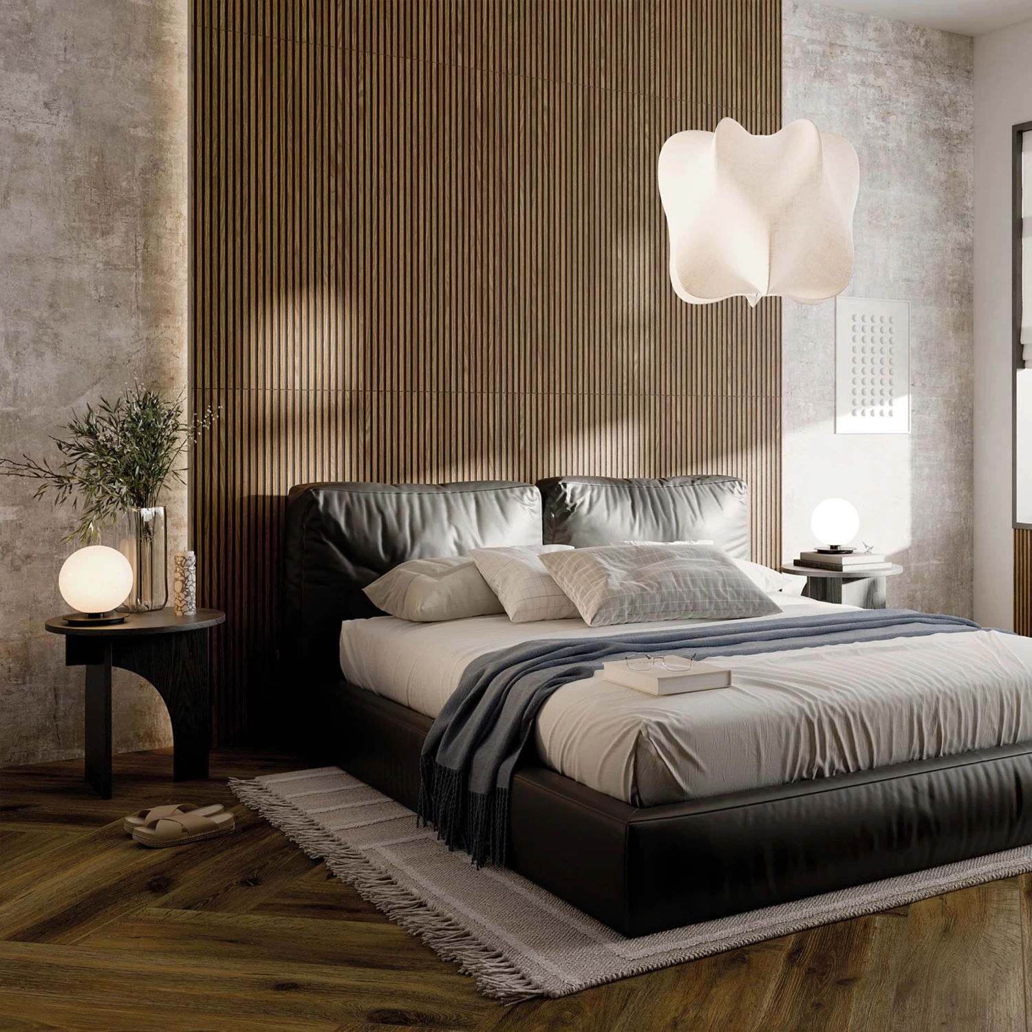 Kinfolk Walnut Slat Wood Wall Tile 4 Kinfolk Walnut Slat Wood Wall Tile - Image 4