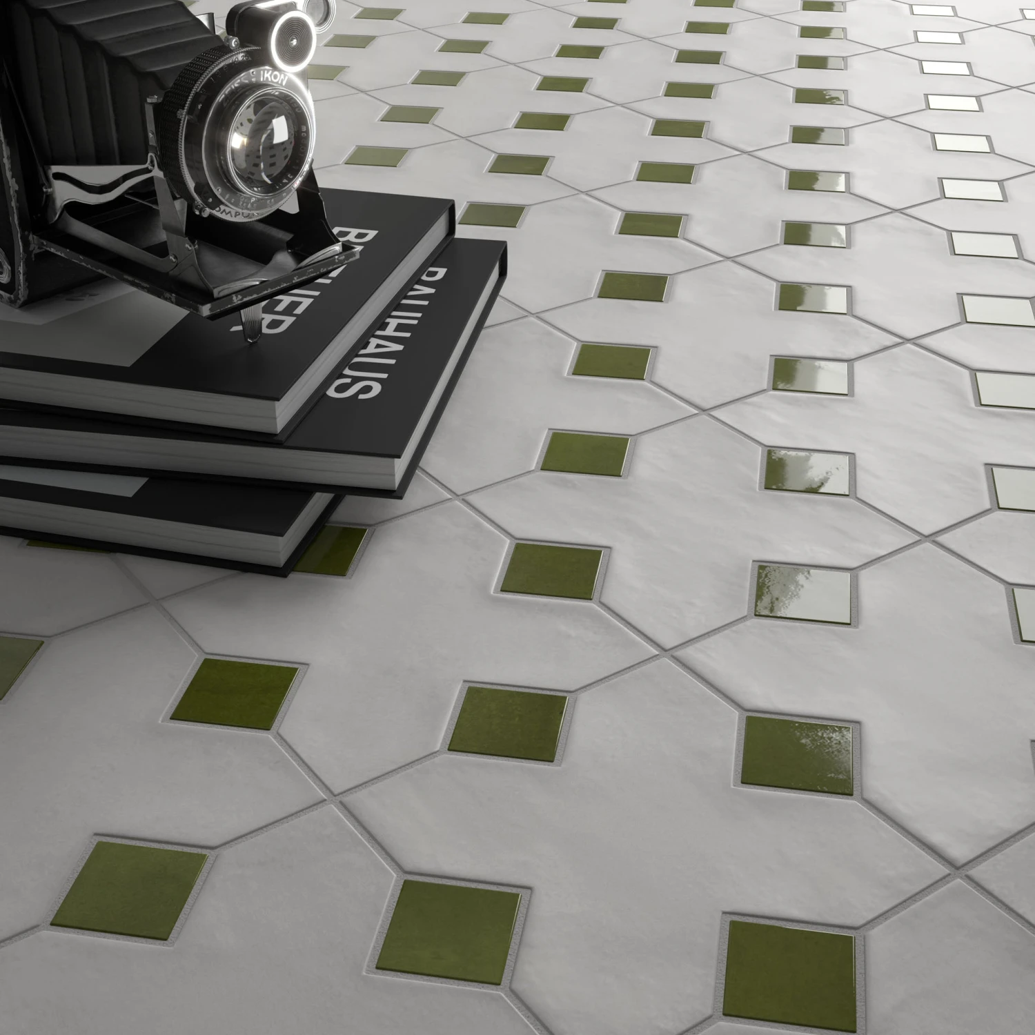 Jardin White Tile 4 Jardin White Tile - Image 4