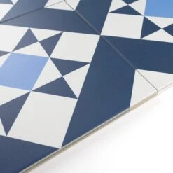 Melville Blue Patterned Tile -Decor Surface Shop Melville Blue 03