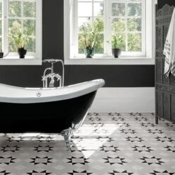 Melville Grey Patterned Tile -Decor Surface Shop Melville Grey 04