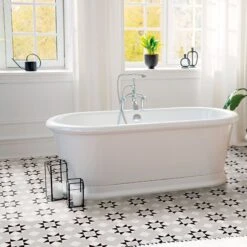 Melville Grey Patterned Tile -Decor Surface Shop Melville Grey 05