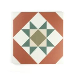 Melville Red Patterned Tile -Decor Surface Shop Melville Red 02