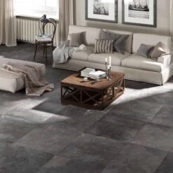 Montpellier Coal Floor Tile 9 Montpellier Coal Floor Tile -Decor Surface Shop Montpellier Coal 60x60 04