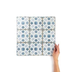 Moorish Azul Patterned Tile 9 Moorish Azul Patterned Tile -Decor Surface Shop Moorish Azul 01