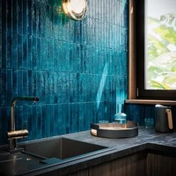 Ramona Blue Wall Tile -Decor Surface Shop Ramona Blue 03
