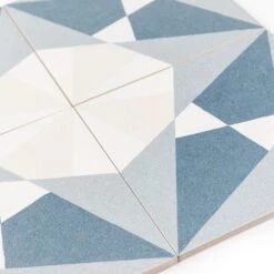 Rosetta Blue Patterned Tile -Decor Surface Shop Rosetta Blue 16
