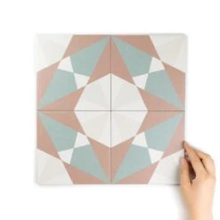 Rosetta Red Patterned Tile -Decor Surface Shop Rosseta Red 14