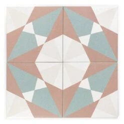 Rosetta Red Patterned Tile