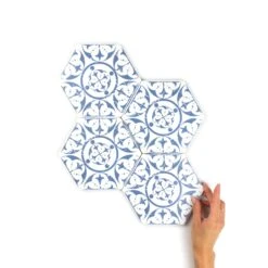 Seville Persian Blue Hexagon Tile 13 Seville Persian Blue Hexagon Tile -Decor Surface Shop Seville Persian Blue 05 2b85859c d20f 4ee8 ba7c 936380cdc0fc