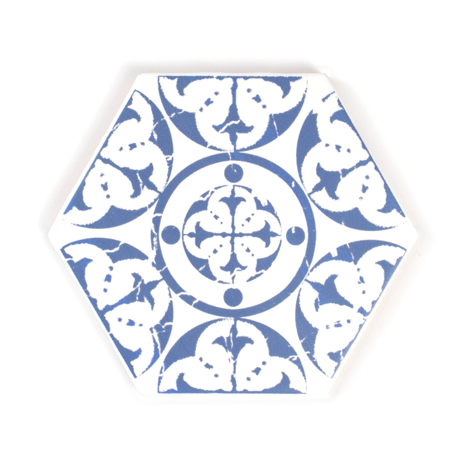 Seville Persian Blue Hexagon Tile 5 Seville Persian Blue Hexagon Tile - Image 5
