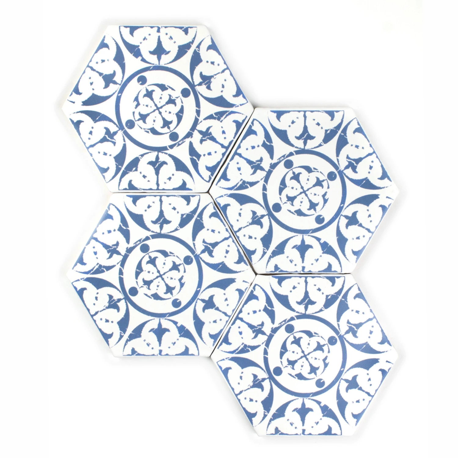 Seville Persian Blue Hexagon Tile 1 Seville Persian Blue Hexagon Tile