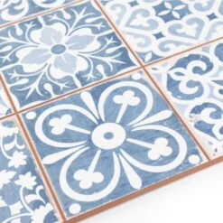 Tapestry Blue Patterned Tile -Decor Surface Shop Tapestry Blue 06
