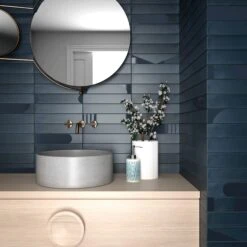 Trove Dark Blue Floor Tile -Decor Surface Shop Trove Dark Blue 07