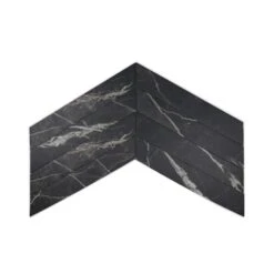 Vinci Nero Chevron Tile