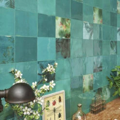 Zellige Teal Wall Tile -Decor Surface Shop apsote 2