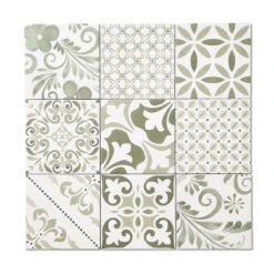 Artiste Verde Mix Patterned Tile