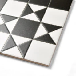 Harlow Black Patterned Tile -Decor Surface Shop codbribla 2