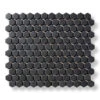 Microhex Black Mosaic Tile