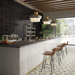 Dwell Black Tile -Decor Surface Shop dwell black 1