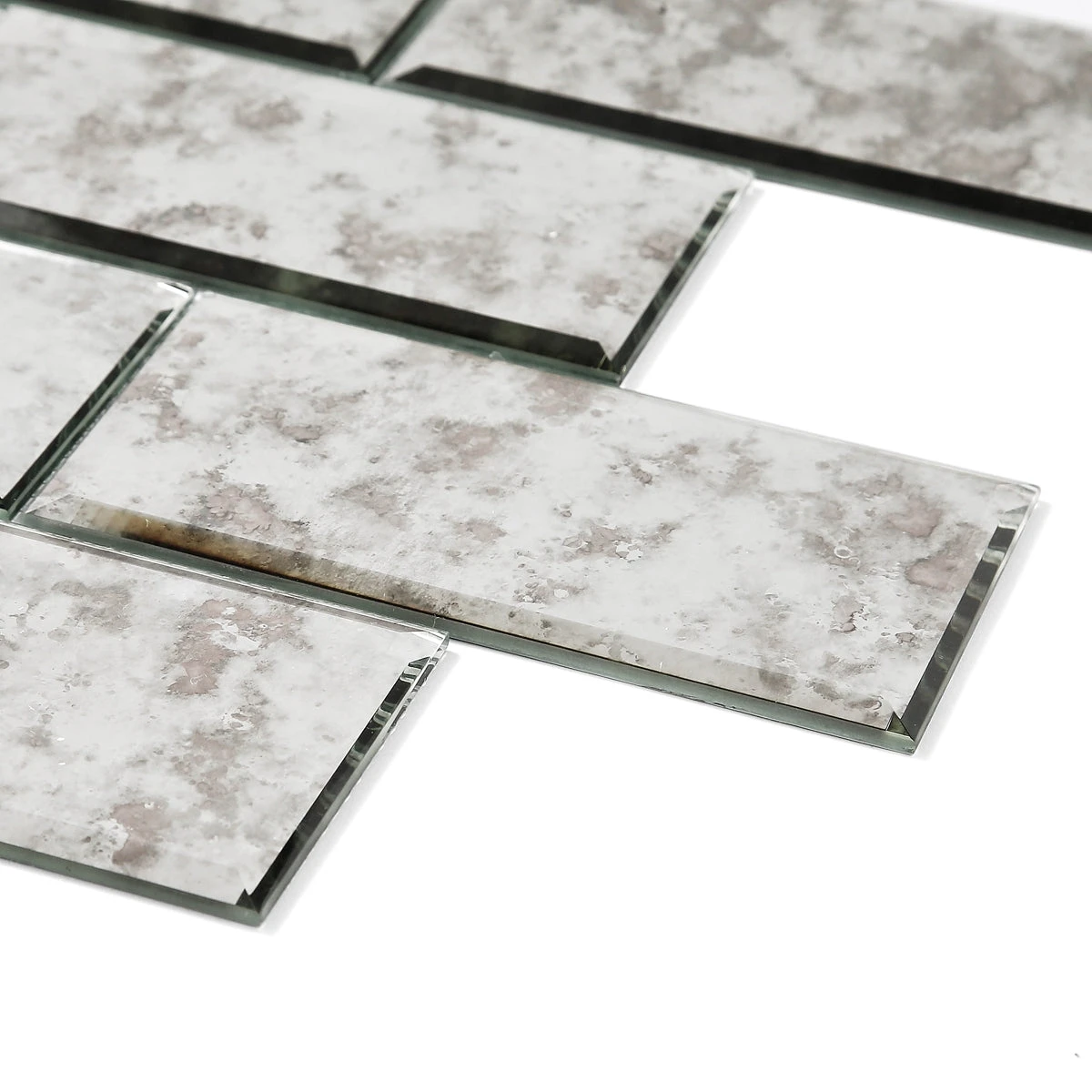 Luxe Antique Mirror Mosaic Tile 2 Luxe Antique Mirror Mosaic Tile - Image 2