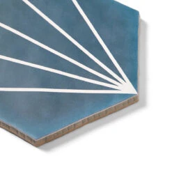 Palm Springs Blue Hexagon Tile -Decor Surface Shop hhpsbl 2
