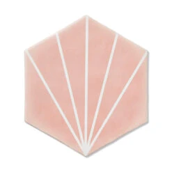 Palm Springs Pink Hexagon Tile 7 Palm Springs Pink Hexagon Tile -Decor Surface Shop hhpspk 1