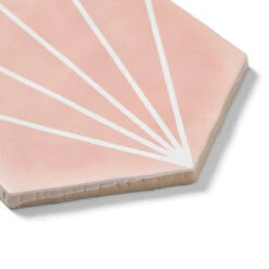Palm Springs Pink Hexagon Tile 9 Palm Springs Pink Hexagon Tile -Decor Surface Shop hhpspk 2