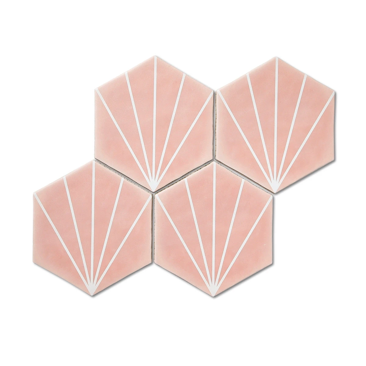 Palm Springs Pink Hexagon Tile 2 Palm Springs Pink Hexagon Tile - Image 2