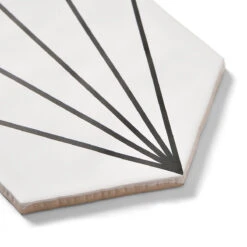 Palm Springs White Hexagon Tile -Decor Surface Shop hhpswh 2
