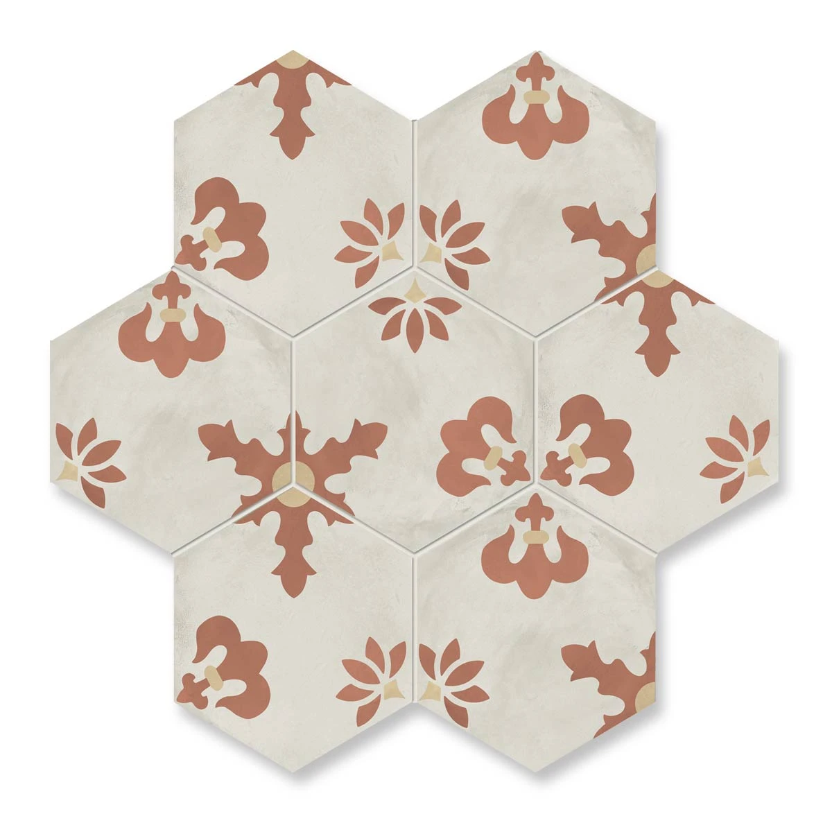 Sunset Lily Hexagon Tile 2 Sunset Lily Hexagon Tile - Image 2