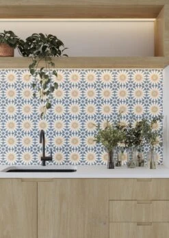 Tropez Blue Patterned Tile -Decor Surface Shop tropez blue 3