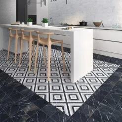 Swoon Black Tile -Decor Surface Shop wmvt n